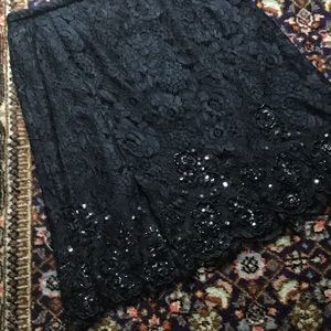 Belgian Lace Skirt dusted with sparkle.